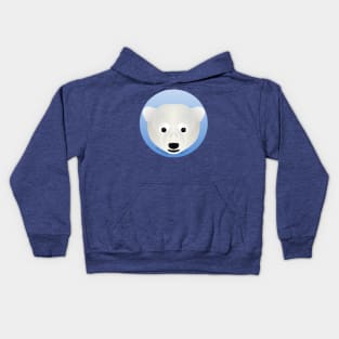 Baby Polar Bear Face Kids Hoodie